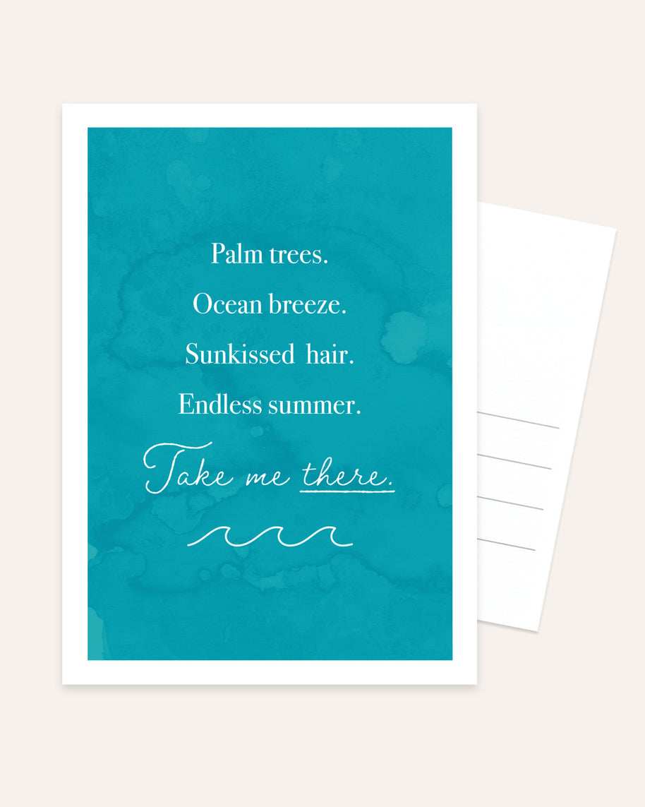 Take me there - Postkarte