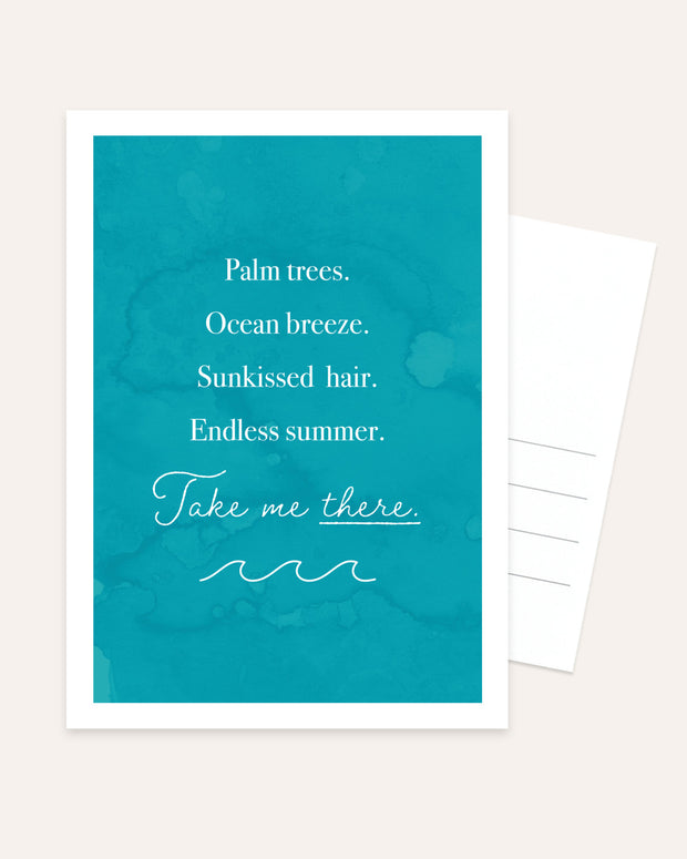 Take me there - Postkarte