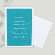 Take me there - Postkarte