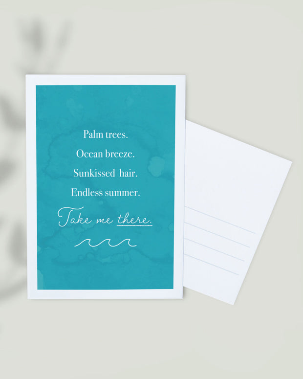 Take me there - Postkarte