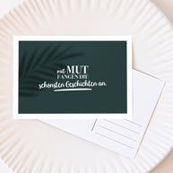 Mut - Postkarte