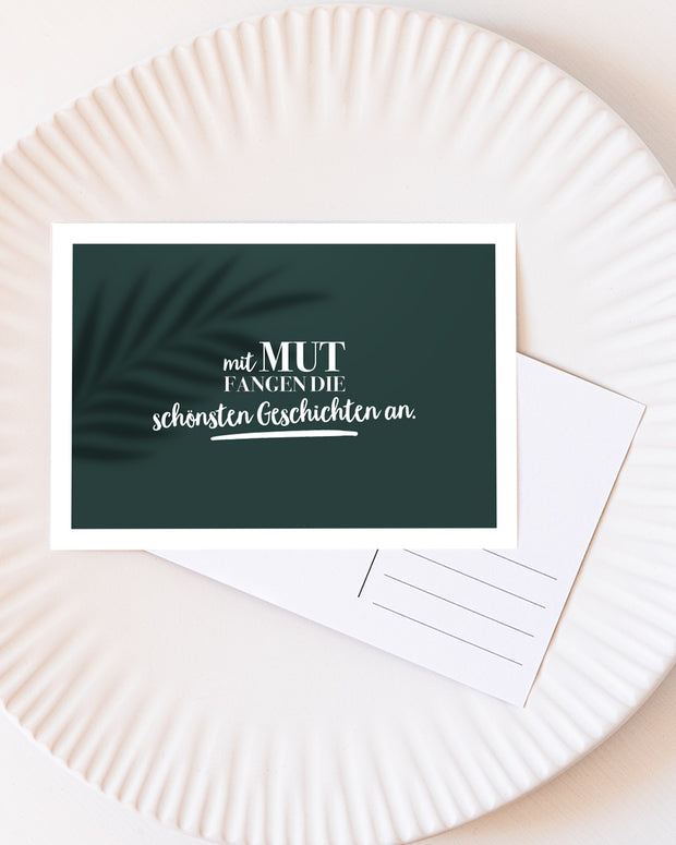 Mut - Postkarte