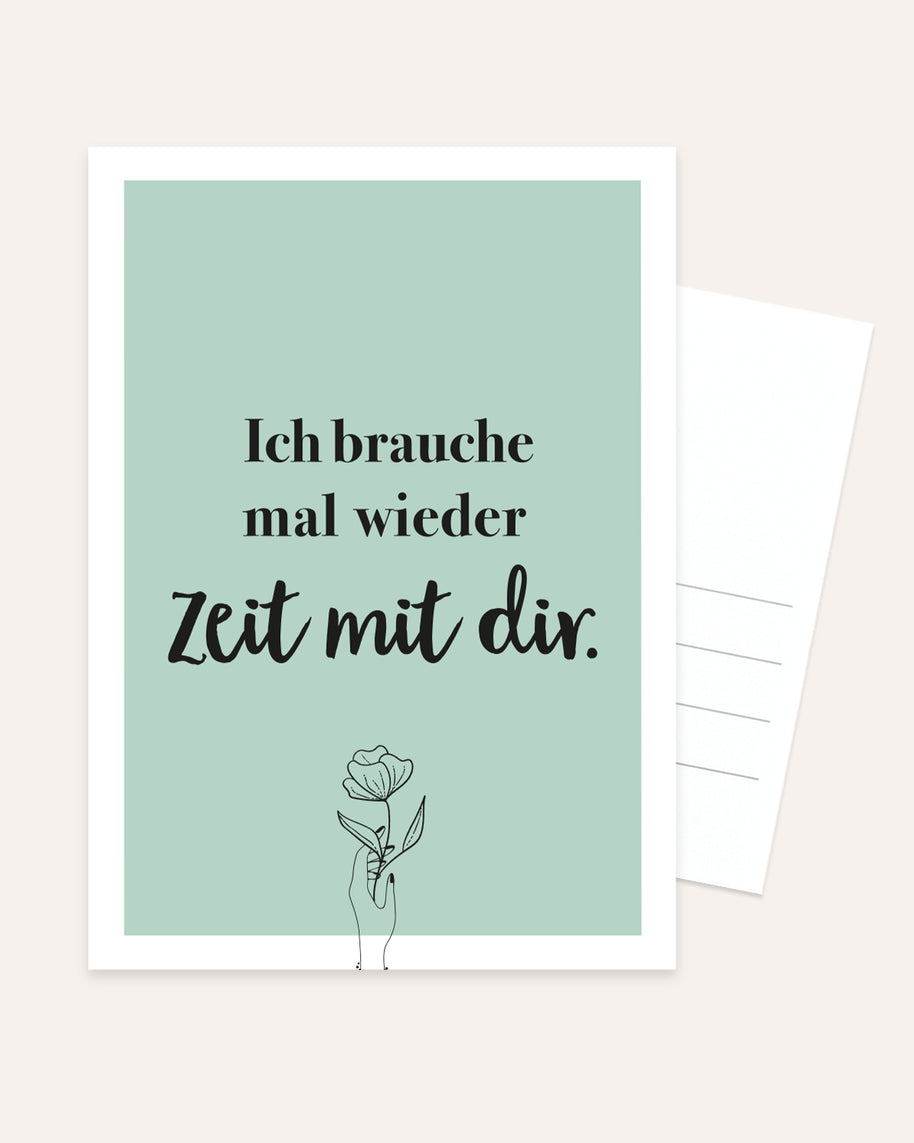 Zeit mit dir - Postkarte