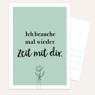 Zeit mit dir - Postkarte