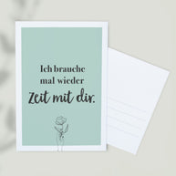 Zeit mit dir - Postkarte
