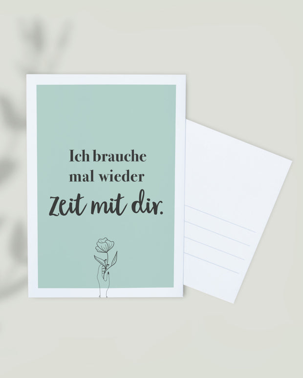 Zeit mit dir - Postkarte