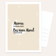 Mama, ich liebe dich. - Postkarte