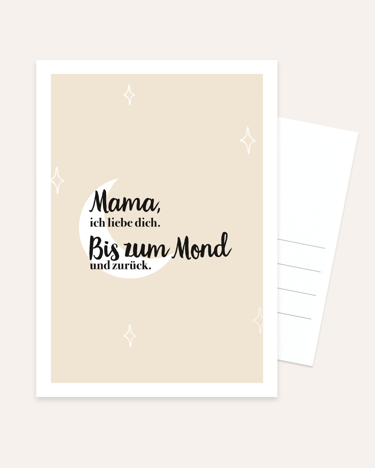 Mama, ich liebe dich. - Postkarte Postkarte Lieblingsmensch®