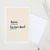Mama, ich liebe dich. - Postkarte
