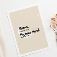 Mama, ich liebe dich. - Postkarte