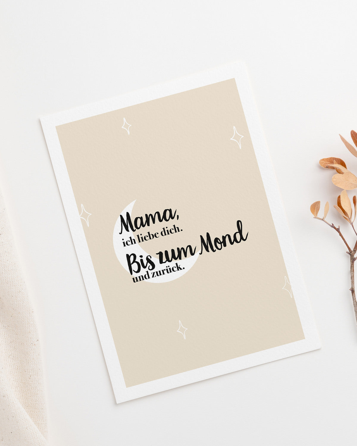Mama, ich liebe dich. - Postkarte Postkarte Lieblingsmensch®