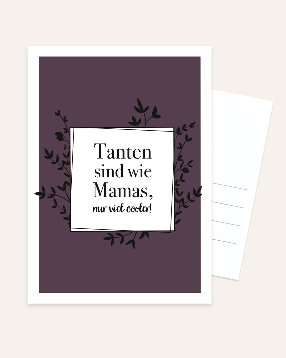 Tanten sind wie Mamas - Postkarte