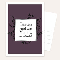 Tanten sind wie Mamas - Postkarte