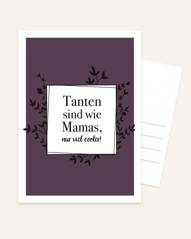 Tanten sind wie Mamas - Postkarte Postkarte Lieblingsmensch®