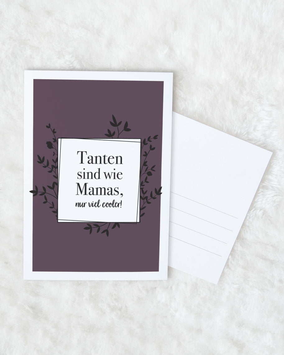 Tanten sind wie Mamas - Postkarte
