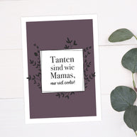 Tanten sind wie Mamas - Postkarte