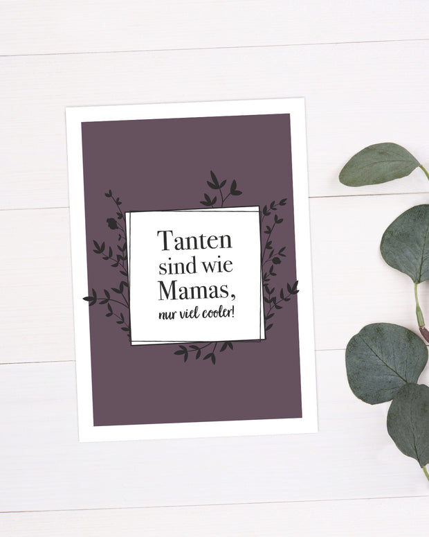 Tanten sind wie Mamas - Postkarte