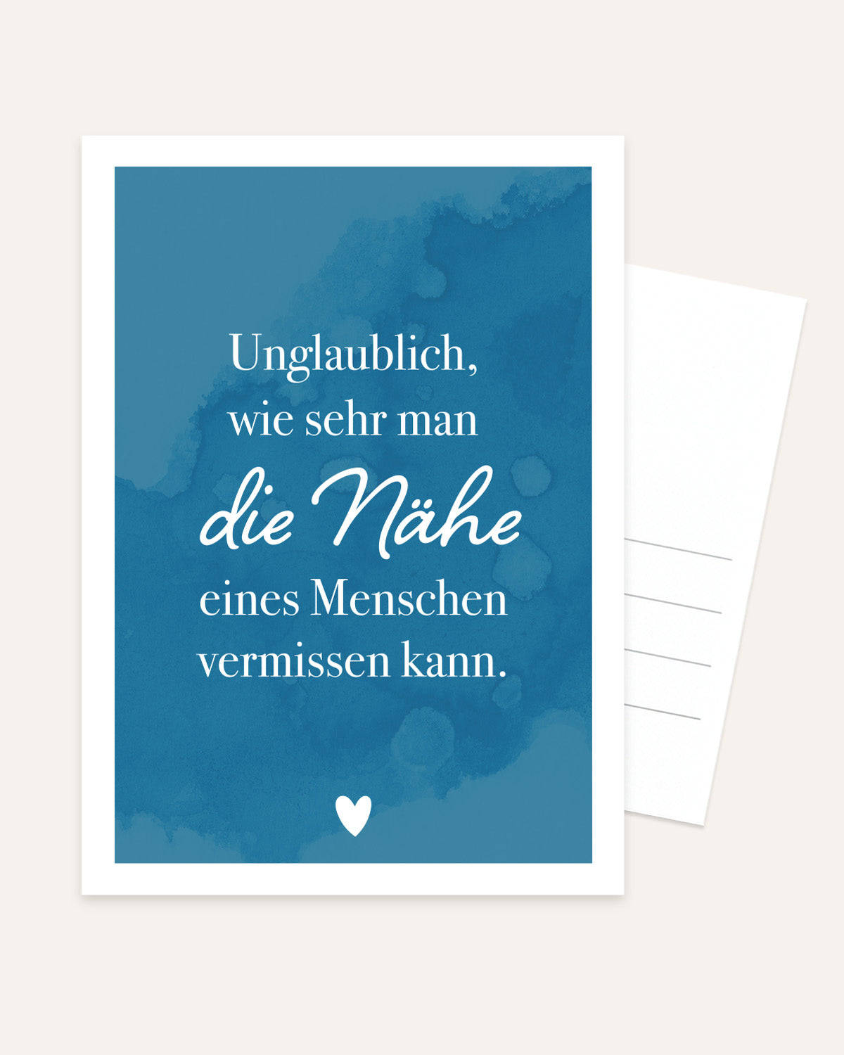Vermissen - Postkarte Postkarte Lieblingsmensch®