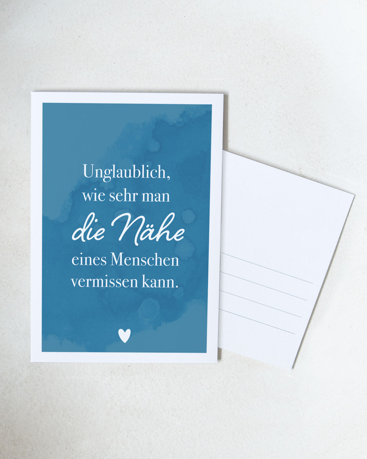 Vermissen - Postkarte Postkarte Lieblingsmensch®