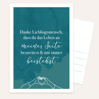 Danke Lieblingsmensch - Postkarte
