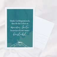 Danke Lieblingsmensch - Postkarte