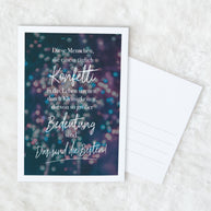 Konfetti - Postkarte