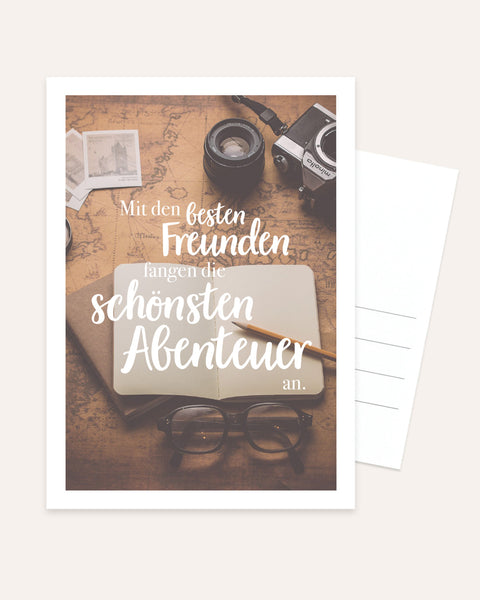 Abenteuer - Postkarte Postkarte Lieblingsmensch®