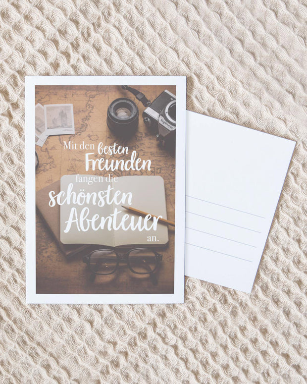 Abenteuer - Postkarte