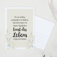 Ernst des Lebens - Postkarte