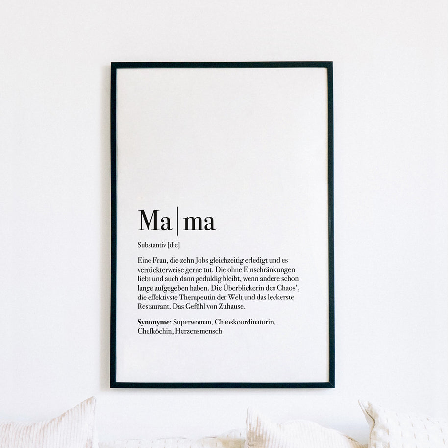 Motiv: Definition Mama - VS" Poster