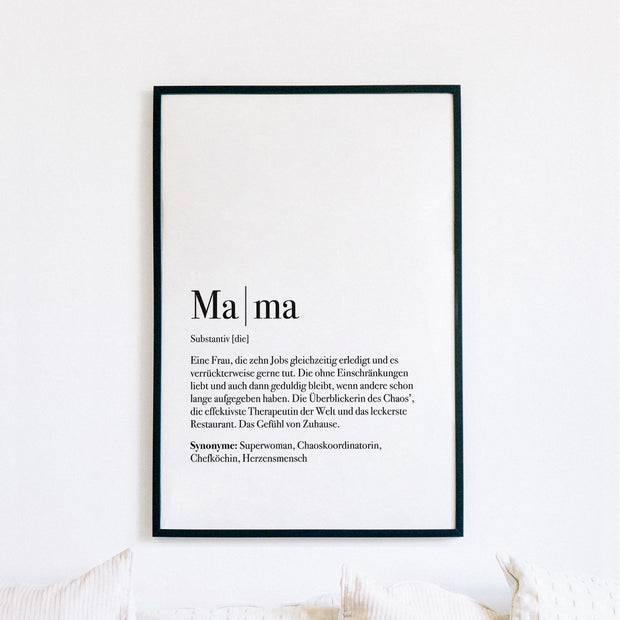Motiv: Definition Mama - VS" Poster