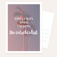 Du entscheidest. - Postkarte