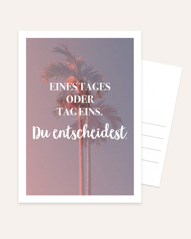 Du entscheidest. - Postkarte