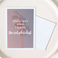 Du entscheidest. - Postkarte