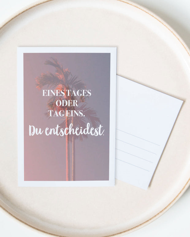 Du entscheidest. - Postkarte