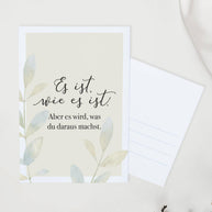 Es ist wie es ist - Postkarte