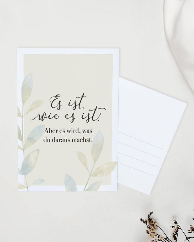 Es ist wie es ist - Postkarte