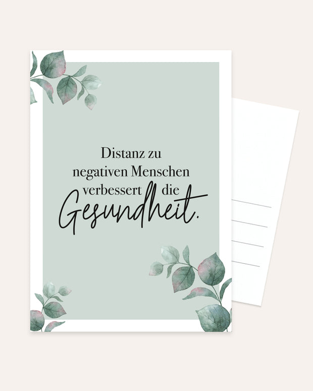 Distanz - Postkarte