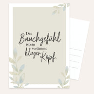 Das Bauchgefühl - Postkarte
