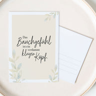 Das Bauchgefühl - Postkarte