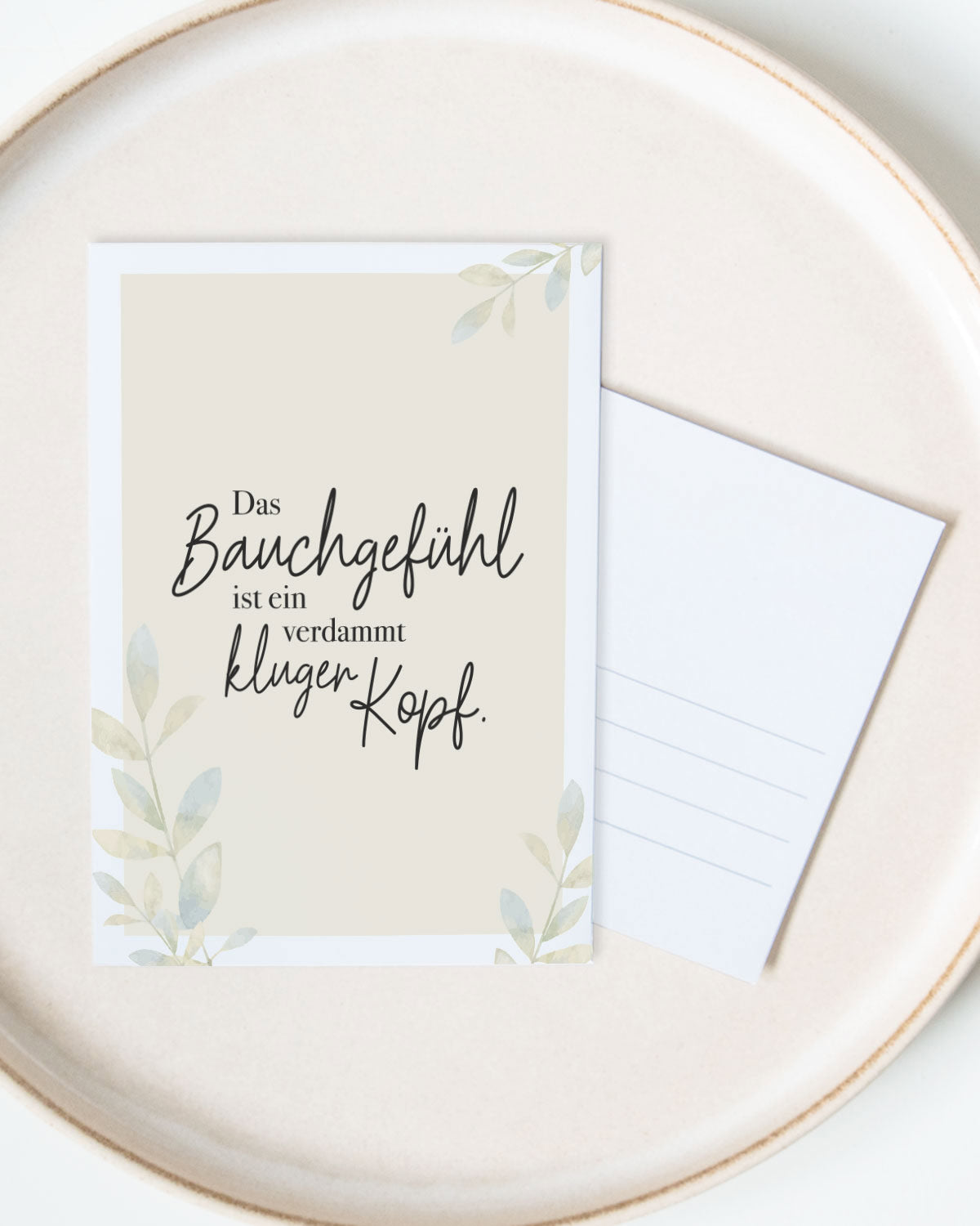Das Bauchgefühl - Postkarte Postkarte Lieblingsmensch®