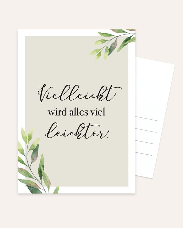 Vielleicht - Postkarte