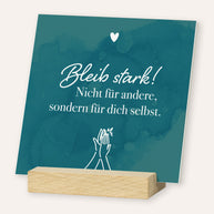 Selbstliebe - Karten im Holzaufsteller