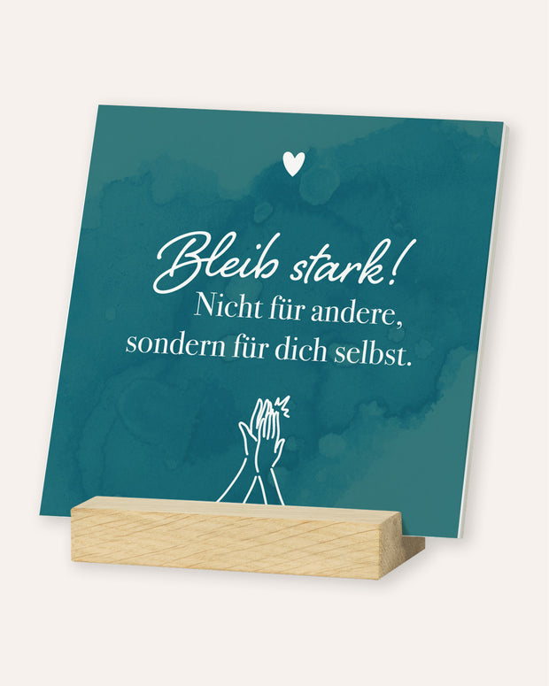 Selbstliebe - Karten im Holzaufsteller