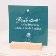 Selbstliebe - Karten im Holzaufsteller
