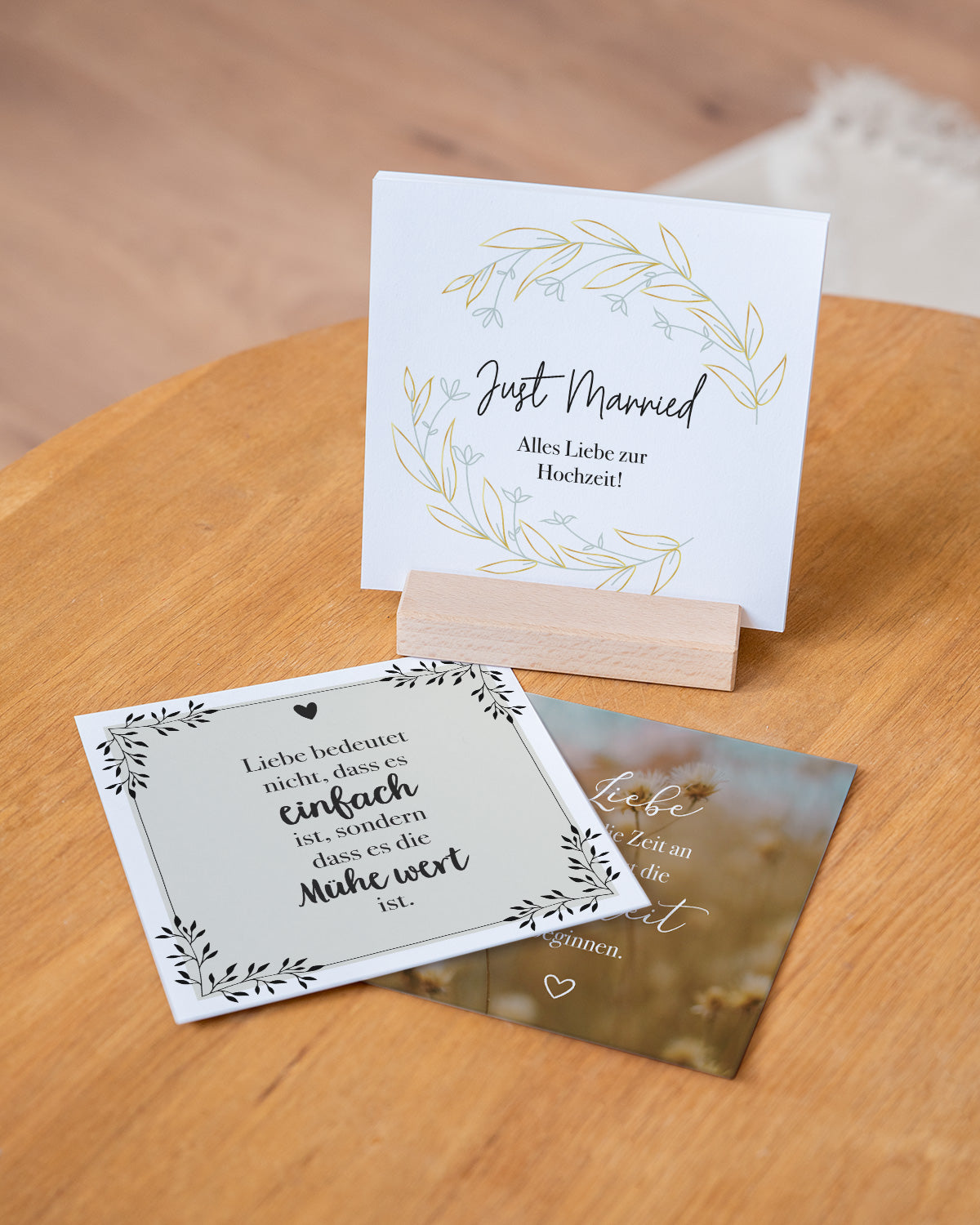 Hochzeit - Karten im Holzaufsteller Karten im Holzaufsteller Lieblingsmensch®