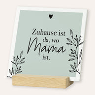 Für die beste Mama - Karten im Holzaufsteller