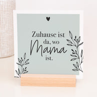 Für die beste Mama - Karten im Holzaufsteller