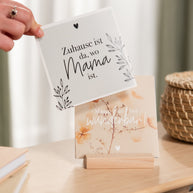 Für die beste Mama - Karten im Holzaufsteller