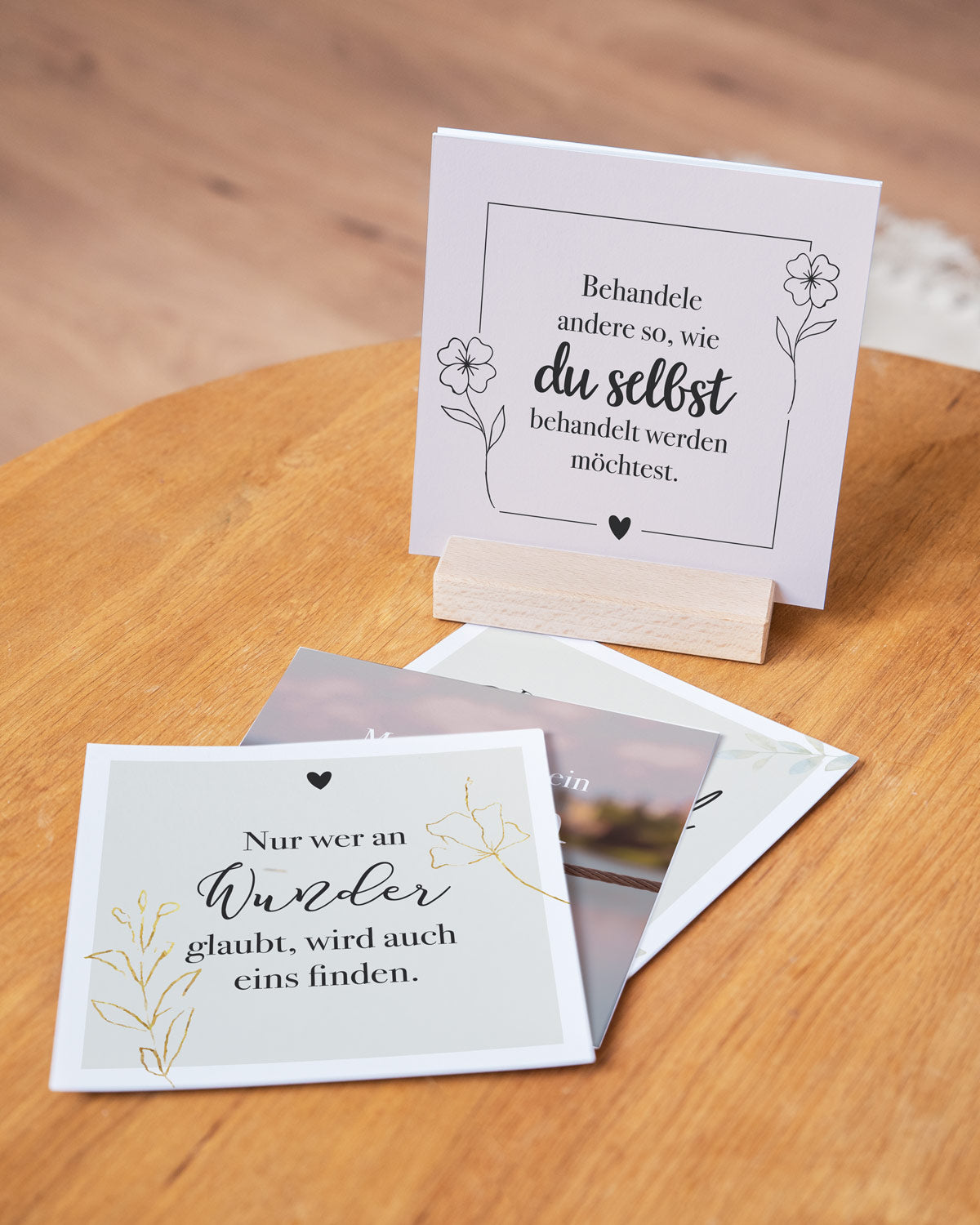 Lebensweisheiten - Karten im Holzaufsteller Karten im Holzaufsteller Lieblingsmensch®